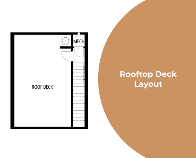 Rooftop deck layout