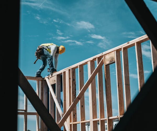 Construction worker framing
