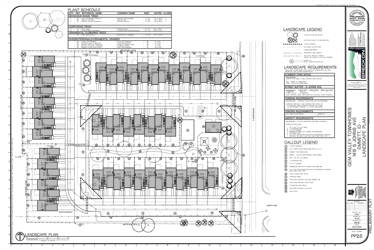 Gem Valley Townhomes plans