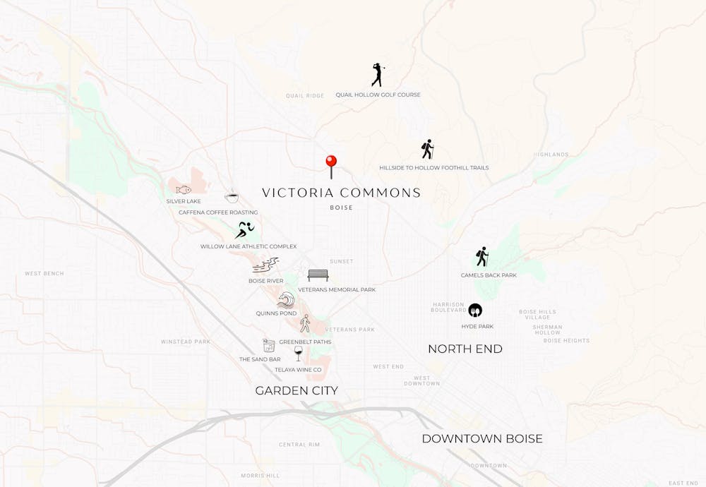 Boise Locations Map.