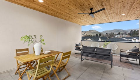 Victoria Commons rooftop deck view.