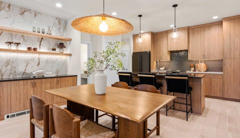 Victoria Commons kitchen wide view.