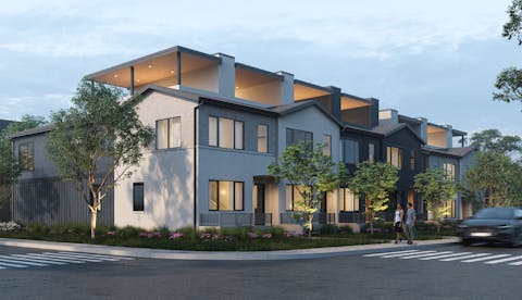 Victoria Commons townhome exterior rendering