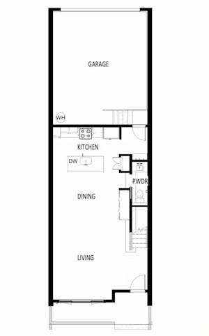 Main level floorplan.